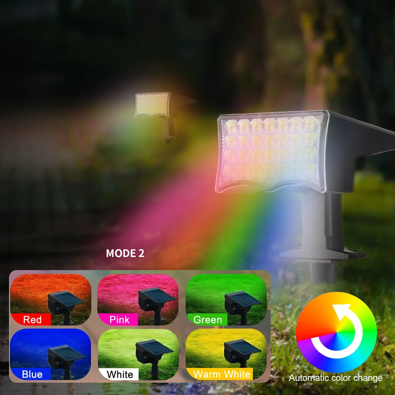 Солнечные ландшафтные прожекторы soluces RGB
Солнечные ландшафтные прожекторы soluces RGB