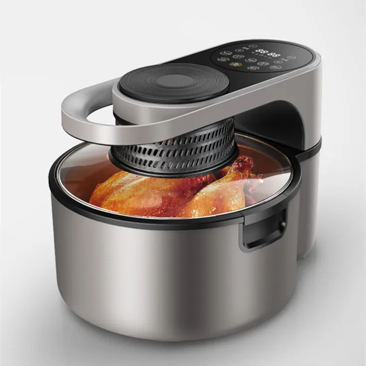 Household multi-functional intelligent large capacity electric fryer for frying chicken with visual air fryer 8liters
Household multi-functional intelligent large capacity electric fryer for frying chicken with visual air fryer 8liters