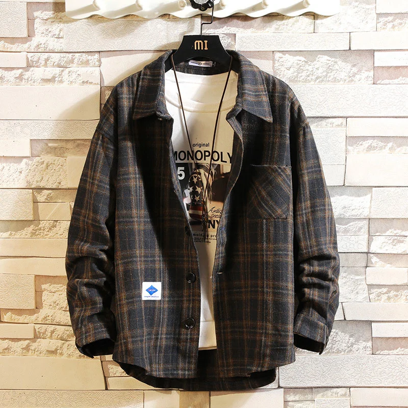 Casual Men Brand Plaid Flannel Shirt Long Sleeves Vintage Business Jacket Single-breasted 2023 New Autumn Plus Size M-5XL
Casual Men Brand Plaid Flannel Shirt Long Sleeves Vintage Business Jacket Single-breasted 2023 New Autumn Plus Size M-5XL