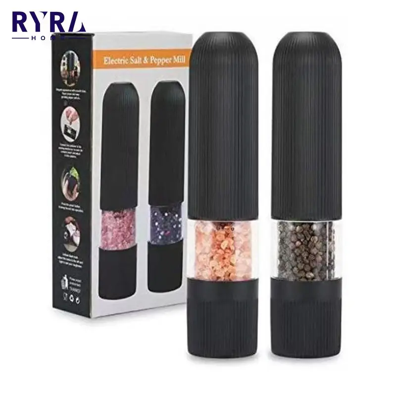 Salt Spice Herbal Containers Electric Pepper Grinder With LED Lights Mill Adjustable Coarseness Kitchen Cooking BBQ Tools Cocina
Salt Spice Herbal Containers Electric Pepper Grinder With LED Lights Mill Adjustable Coarseness Kitchen Cooking BBQ Tools Cocina