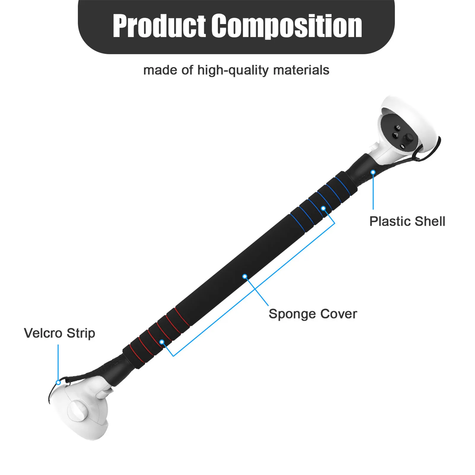 Lightsaber Handle Extension Grips For Oculus Quest 1/ 2 VR Accessories For Oculus Quest2 For Rift S Vr
Lightsaber Handle Extension Grips For Oculus Quest 1/ 2 VR Accessories For Oculus Quest2 For Rift S Vr