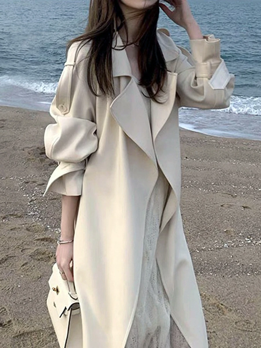2023 Women's Clothing Temperament slim fit mid-length windbreaker coat Autumn Winter New
2023 Women's Clothing Temperament slim fit mid-length windbreaker coat Autumn Winter New