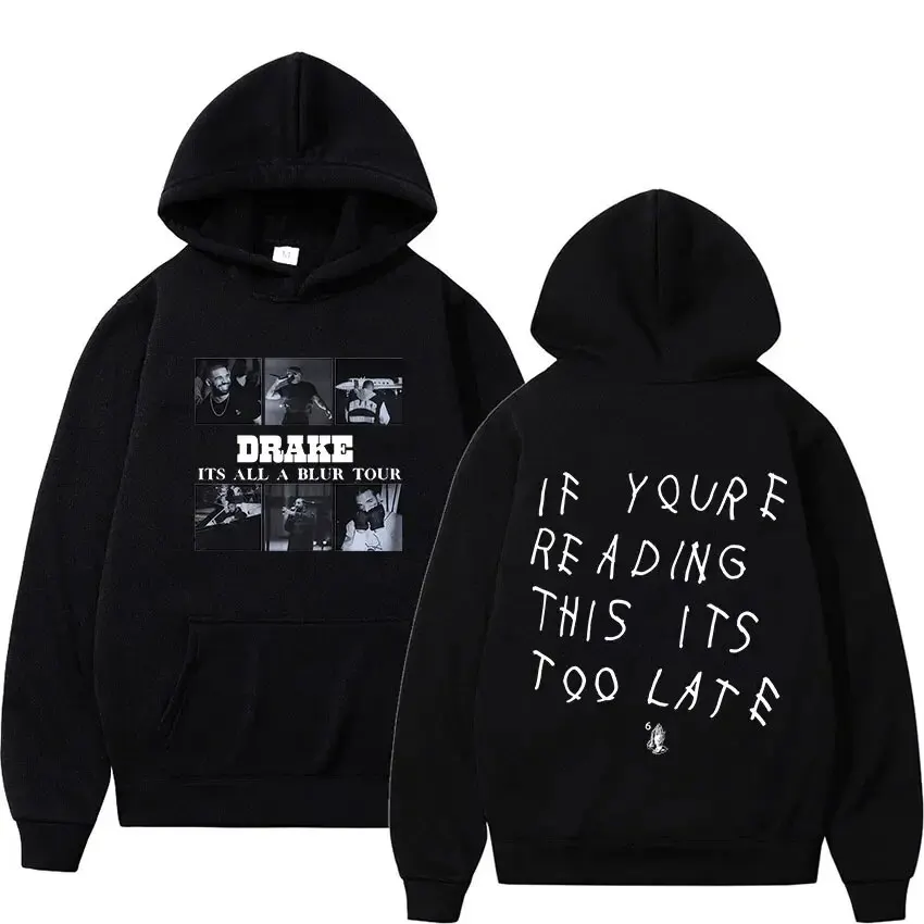 

Boutique Rapper Drake Hoodie Street Hip Hop Fashion Tour Album Graphic Sweatshirt Men's and Women's Oversized Pullover Hoodies
