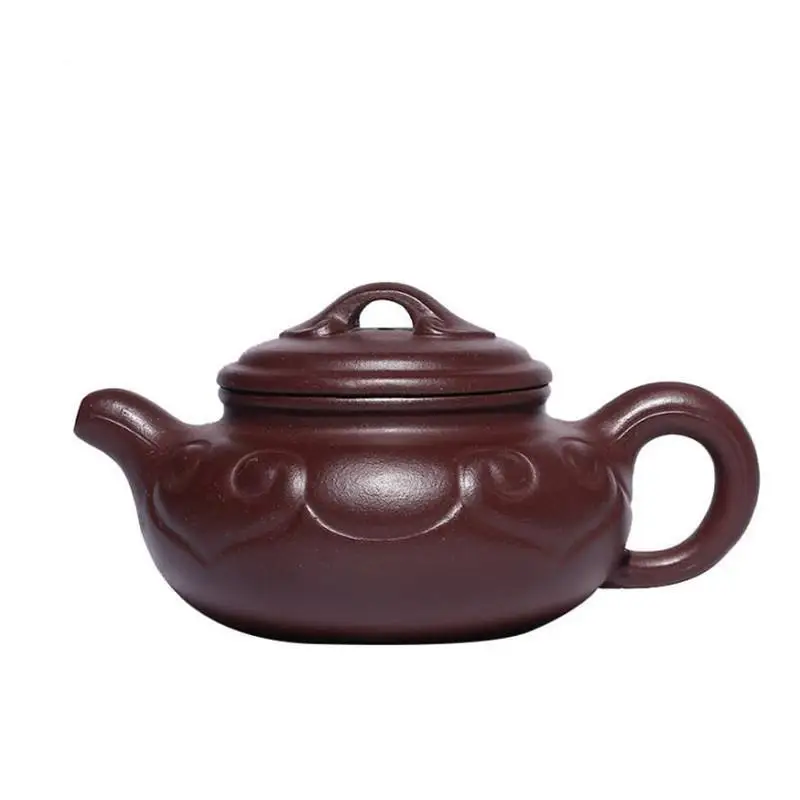 260ml Chinese Yixing Purple Clay Teapots Famous Hand-carved Antique Tea Pot Raw Ore Beauty Kettle Zisha Tea Set Customized Gifts
260ml Chinese Yixing Purple Clay Teapots Famous Hand-carved Antique Tea Pot Raw Ore Beauty Kettle Zisha Tea Set Customized Gifts