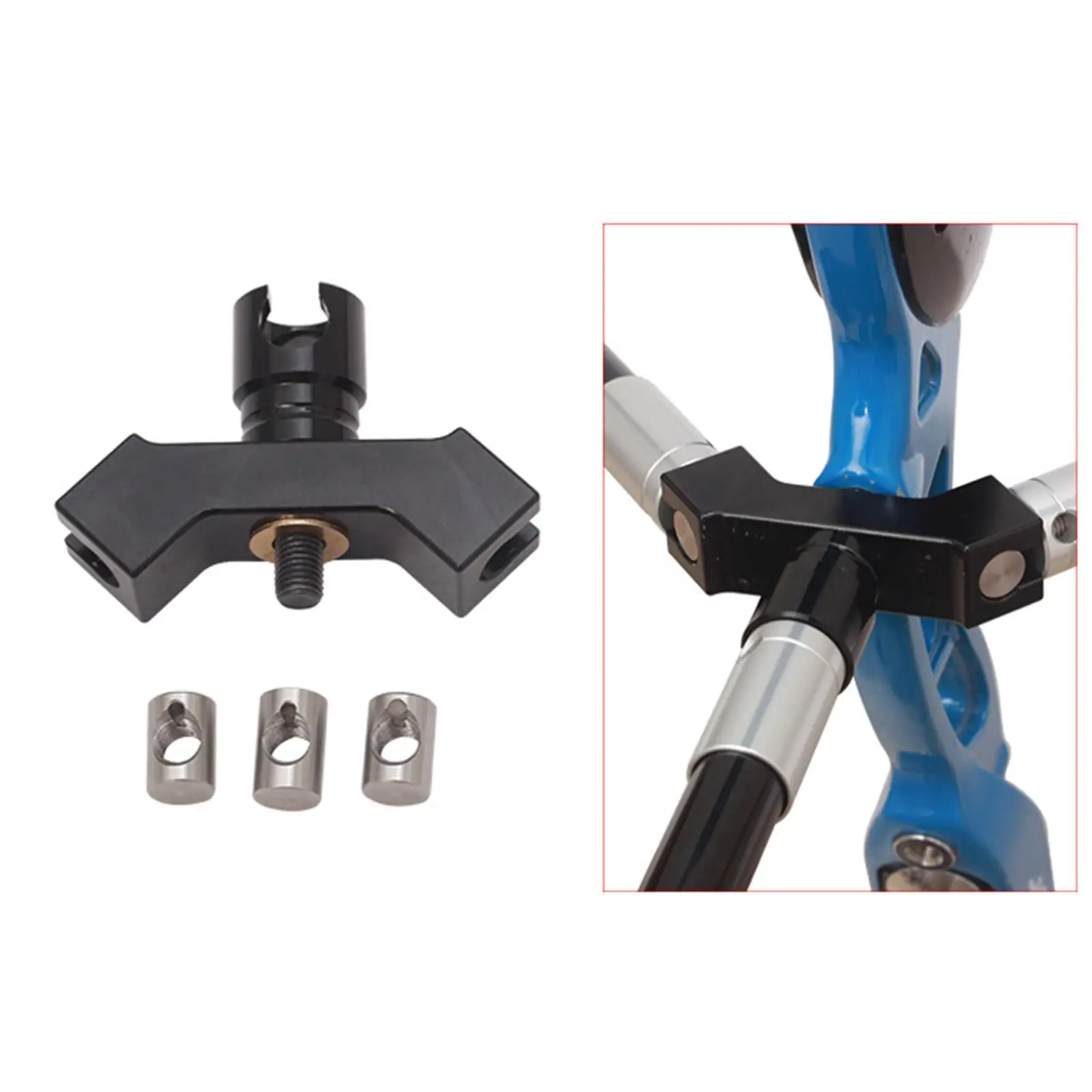 1Set Adjustable Aluminium Alloy Quick Disconnect Durable Practical Rod Stabilizer Mount Single Side Compound Bow Archery V Bar
1Set Adjustable Aluminium Alloy Quick Disconnect Durable Practical Rod Stabilizer Mount Single Side Compound Bow Archery V Bar