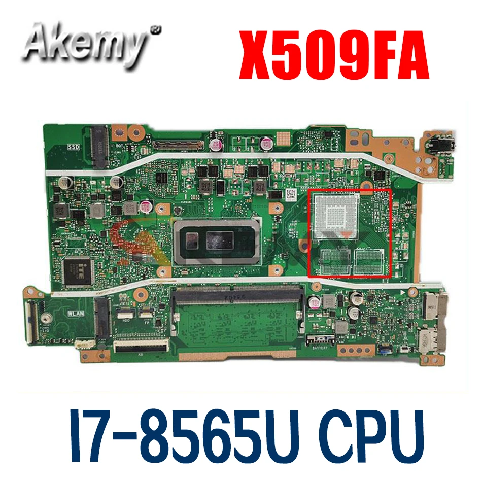 Akemy X509FA mainboard W/I7-8565U For ASUS Vivobook X509FA-EJ239T X509FA X509F X509FB X509FJ X509FL Laotop motherboard mainboard
Akemy X509FA mainboard W/I7-8565U For ASUS Vivobook X509FA-EJ239T X509FA X509F X509FB X509FJ X509FL Laotop motherboard mainboard
