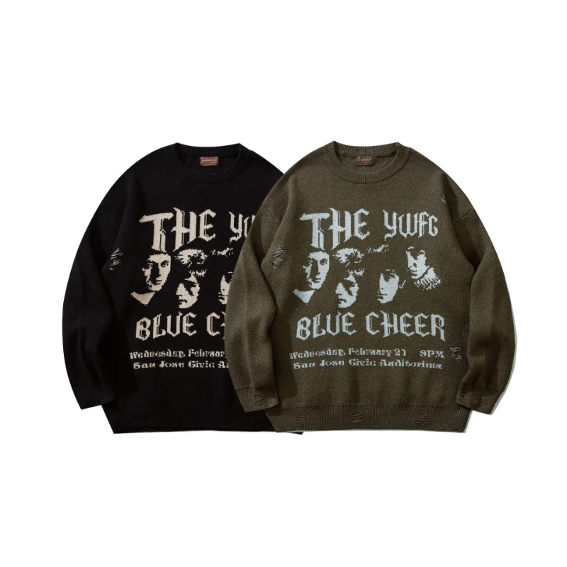 American Vintage Loose Sweater Men's Fashion Brand Autumn Winter 2022 New Round Neck Distressed Couple Knit Top Jersery Mens
American Vintage Loose Sweater Men's Fashion Brand Autumn Winter 2022 New Round Neck Distressed Couple Knit Top Jersery Mens