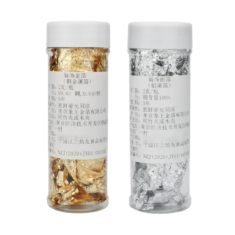2g Edible Gold Flake for Baking Decoration Rose Gold Foil Decoration for Cake Macaron DIY Cup Cake Ornament Cake Decoration
2g Edible Gold Flake for Baking Decoration Rose Gold Foil Decoration for Cake Macaron DIY Cup Cake Ornament Cake Decoration