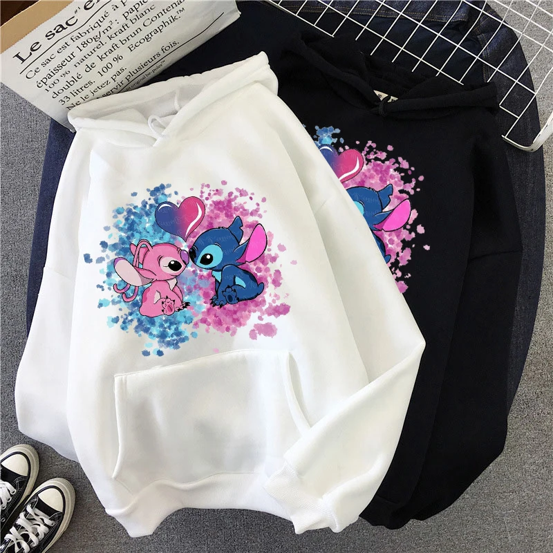 Disney Stitch Hoodies Women Harajuku Pullovers Cute Kawaii Casual Tops O-Neck Angel Print Hooded Sweatshirt Long Sleeves
Disney Stitch Hoodies Women Harajuku Pullovers Cute Kawaii Casual Tops O-Neck Angel Print Hooded Sweatshirt Long Sleeves