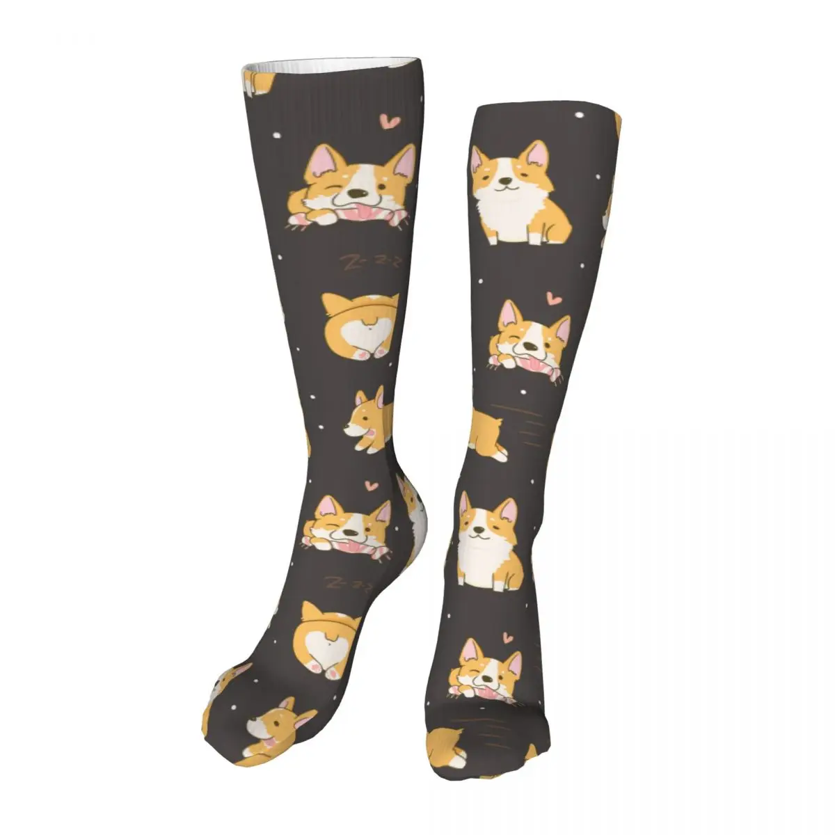 

Stockings Blood Circulation Promotion Slimming Compression Socks Comfortable Cute Corgi Dogs In Various Poses Socks