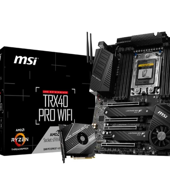 Msi TRX40 PRO WIFI Socket Support 3rd Gen Threadripper Desktop Processors TRX40 PRO
Msi TRX40 PRO WIFI Socket Support 3rd Gen Threadripper Desktop Processors TRX40 PRO