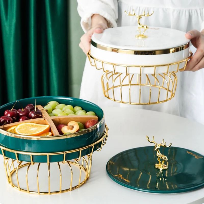 Ceramic Fruit Tray Platter Dishes Serving Candy Snack Plate Creative Green/White Compote with Handle Party Christmas Decoration
Ceramic Fruit Tray Platter Dishes Serving Candy Snack Plate Creative Green/White Compote with Handle Party Christmas Decoration
