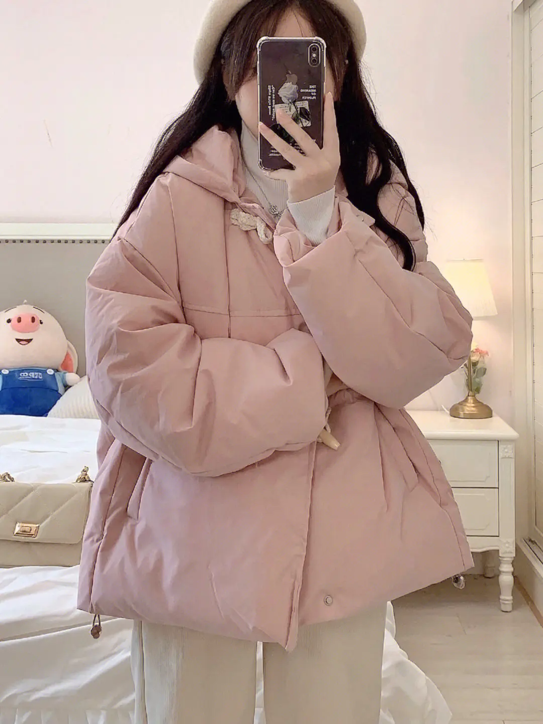 Winter New Student Small Cow Horn Button Down Coat Extra Large Loose Short Cotton Women's Trend 2023
Winter New Student Small Cow Horn Button Down Coat Extra Large Loose Short Cotton Women's Trend 2023