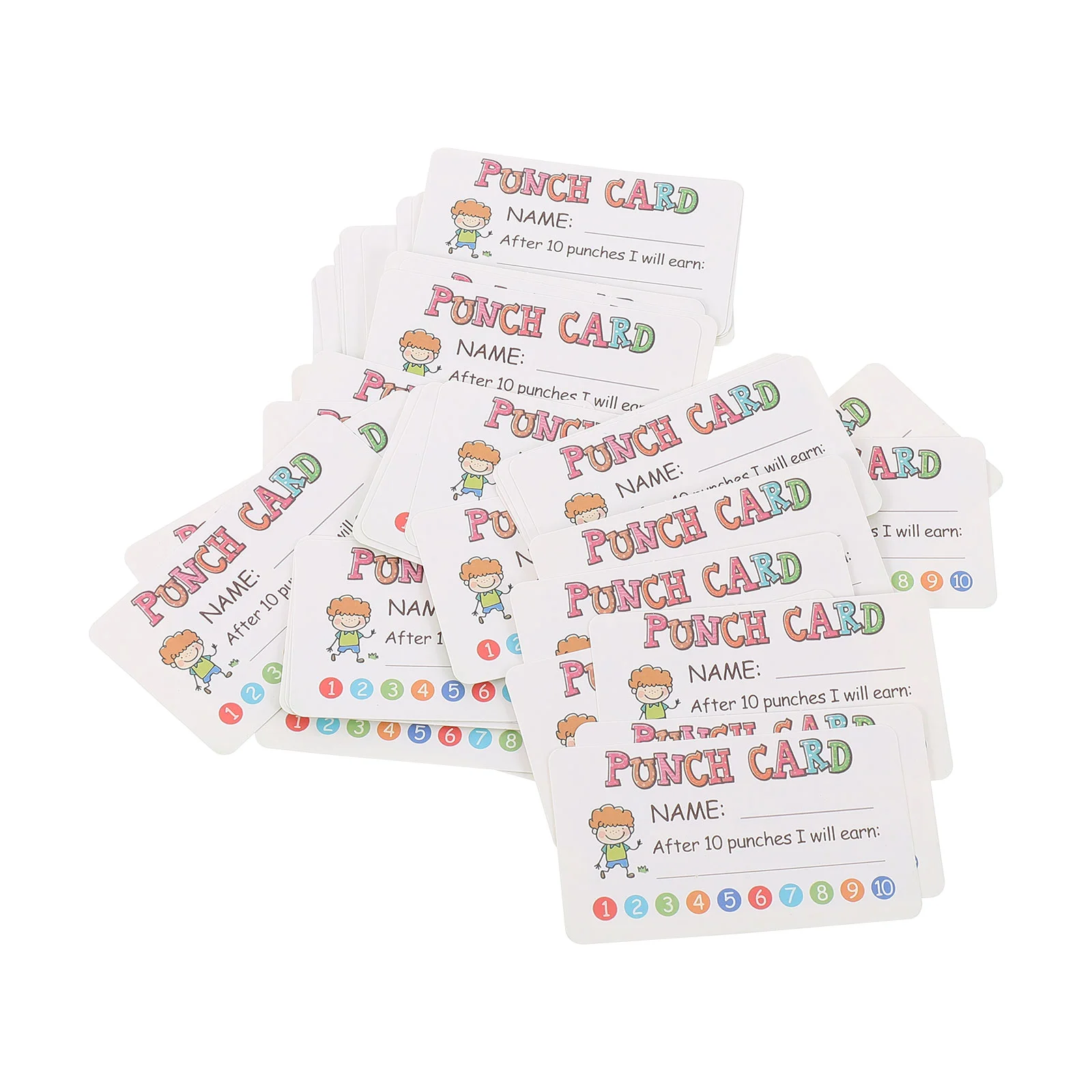 50Pcs Household Punch Cards Decorative Incentive Cards Kids Punch Cards Toys School Supplies
50Pcs Household Punch Cards Decorative Incentive Cards Kids Punch Cards Toys School Supplies