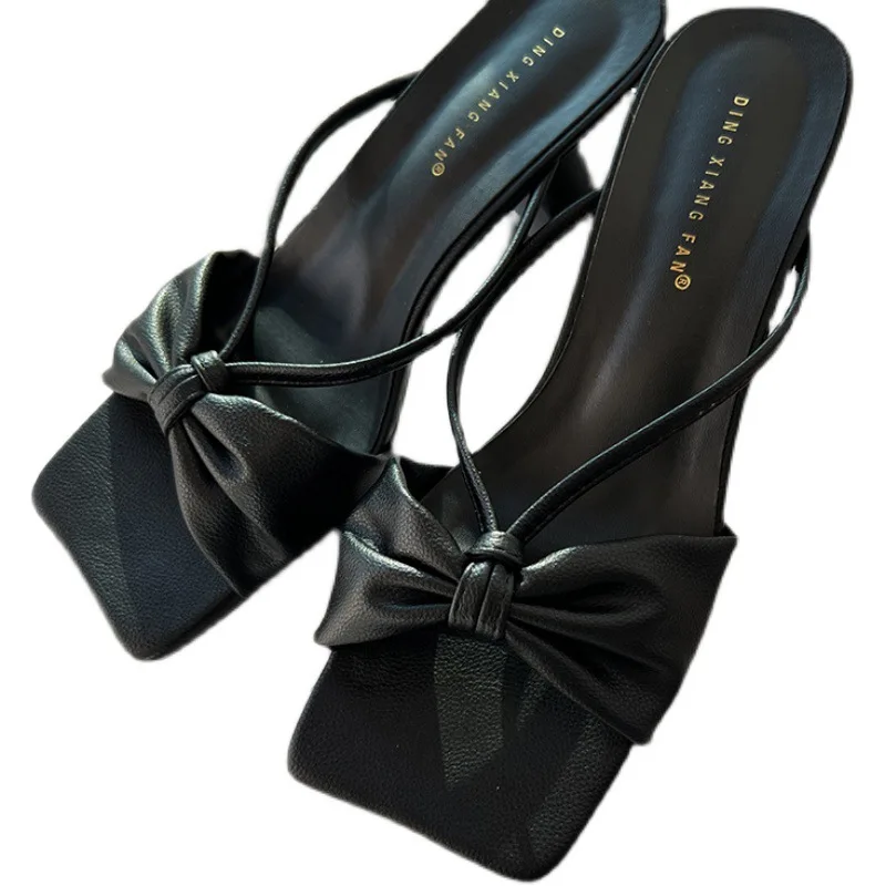 Women's Square Head Bow Sandals Simple Style Casual Shoes Wear Sandals Outside Women's High Heels
Women's Square Head Bow Sandals Simple Style Casual Shoes Wear Sandals Outside Women's High Heels