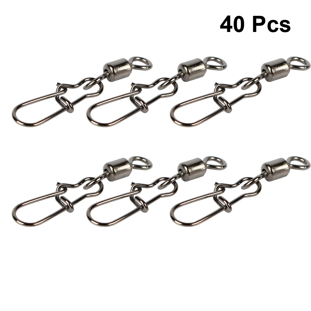 40 PCS Fishing Rolling Connector Lure Bait Rolling Fishing Swivels Fishing Connector Fishing Hook Connector
40 PCS Fishing Rolling Connector Lure Bait Rolling Fishing Swivels Fishing Connector Fishing Hook Connector