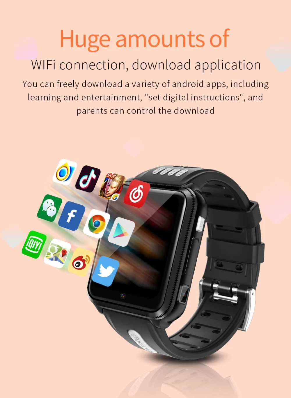 H1 4G GPS Wifi location Student/Children Smart Watch Phone android system app install Bluetooth Smartwatch SIM Card Android 9.0
H1 4G GPS Wifi location Student/Children Smart Watch Phone android system app install Bluetooth Smartwatch SIM Card Android 9.0
