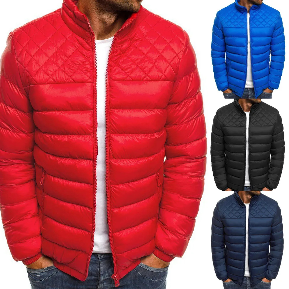 Red light cotton coat men's short youth large casual winter wear stand collar men 
Red light cotton coat men's short youth large casual winter wear stand collar men