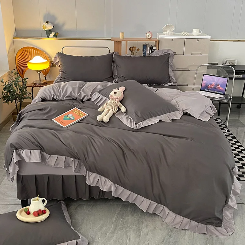 Lovely Print King Size Bedding Set Queen High Quality Washed Cotton Duvet Cover Pillowcase
Lovely Print King Size Bedding Set Queen High Quality Washed Cotton Duvet Cover Pillowcase