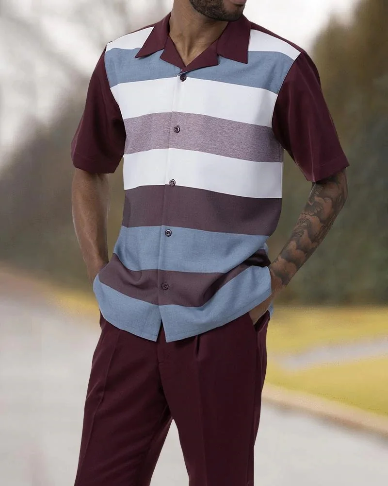 2022 new spring and summer men's short-sleeved shirt + trousers 3D printing simple casual style street high-quality walking suit
2022 new spring and summer men's short-sleeved shirt + trousers 3D printing simple casual style street high-quality walking suit