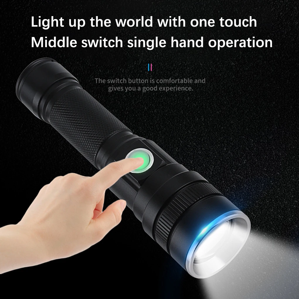 Aluminium Alloy Electric Torch Portable Telescopic Rechargeable 1800LM Flashlight Lighting Tool with Lanyard No
Aluminium Alloy Electric Torch Portable Telescopic Rechargeable 1800LM Flashlight Lighting Tool with Lanyard No