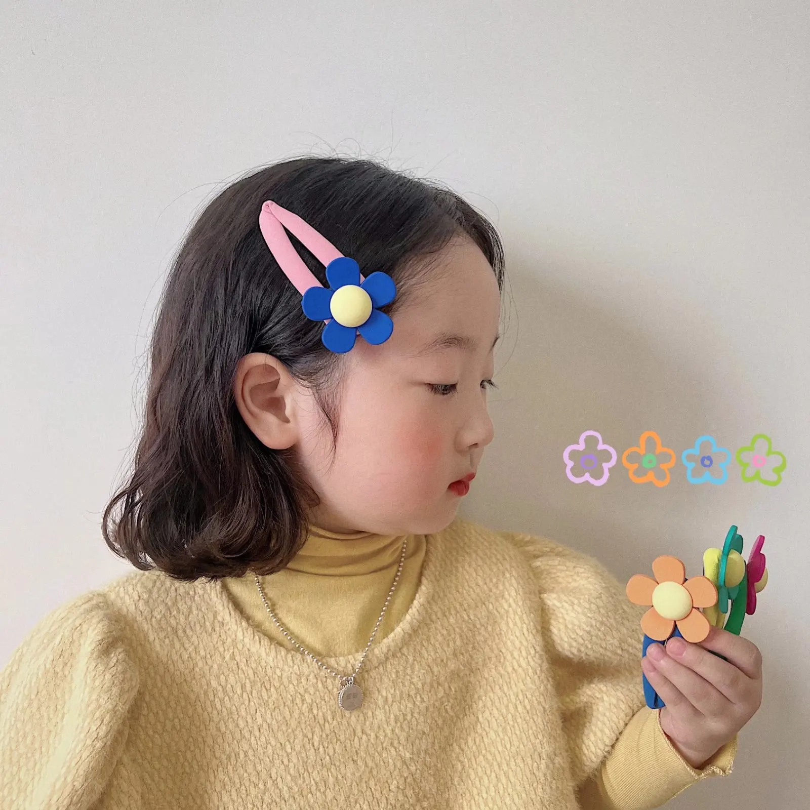 New Korean 2pcs Big Size Girls Hairpins Floral Candy Color Hair Clips Kids Barrettes Headwear Girls Kids Hair Accessories
New Korean 2pcs Big Size Girls Hairpins Floral Candy Color Hair Clips Kids Barrettes Headwear Girls Kids Hair Accessories
