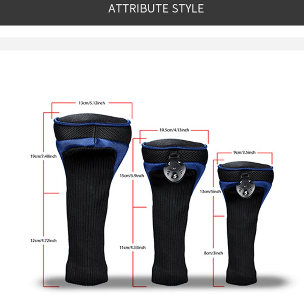 3pcs Golf Club Headcover Hybrid Driver Wood Head Cover No. 1 3 5 Driver Fairway Hybrid Golf Putter Cover Headcovers Accs
3pcs Golf Club Headcover Hybrid Driver Wood Head Cover No. 1 3 5 Driver Fairway Hybrid Golf Putter Cover Headcovers Accs