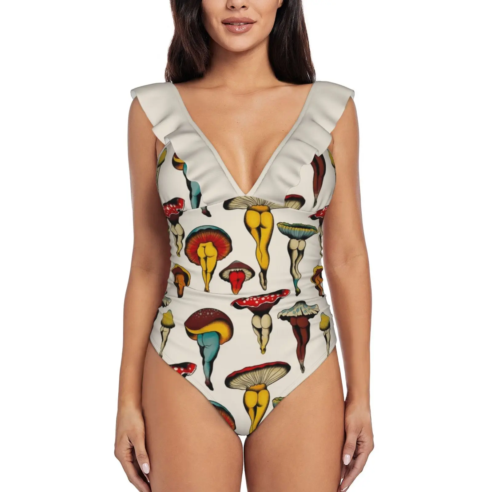 Соблазнительный женский купальник с оборками и татуировками-грибами, женский купальник, монокини, пляжная одежда, купальные костюмы, милая ...
Соблазнительный женский купальник с оборками и татуировками-грибами, женский купальник, монокини, пляжная одежда, купальные костюмы, милая ...