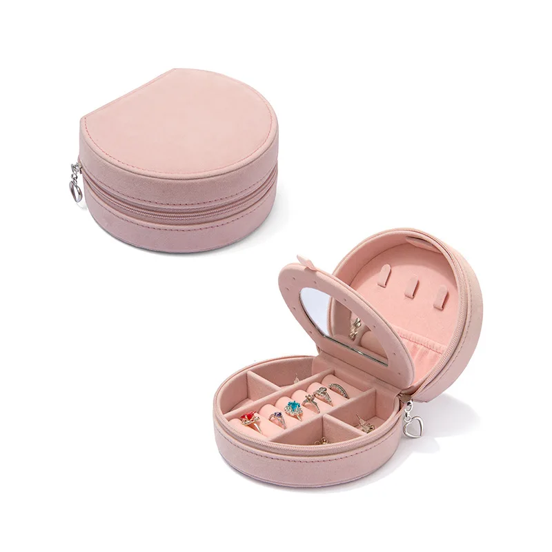 Новинка 2023, полукруглая шкатулка для ювелирных украшений на молнии, дорожная шкатулка для колец, серег, портативная шкатулка для хранения ювелирных украшений и упаковка 
Новинка 2023, полукруглая шкатулка для ювелирных украшений на молнии, дорожная шкатулка для колец, серег, портативная шкатулка для хранения ювелирных украшений и упаковка