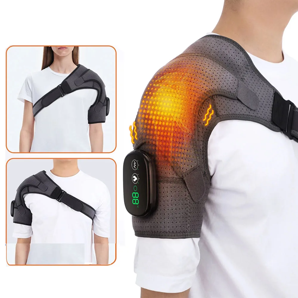 Electric Heating Therapy Shoulder Support Pad Vibration Massager Joint Brace Belt Muscle Massage Shoulder Arthritis Pain Relief
Electric Heating Therapy Shoulder Support Pad Vibration Massager Joint Brace Belt Muscle Massage Shoulder Arthritis Pain Relief