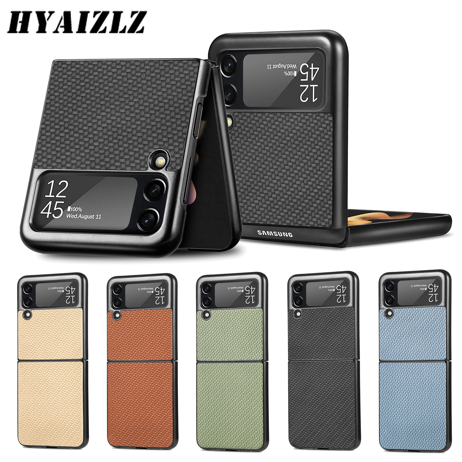 Carbon Fiber Phone Case on For Samsung Galaxy Z Flip 3 5G Shockproof Case for Galaxy Z Flip Protective Cover Business Fundas
Carbon Fiber Phone Case on For Samsung Galaxy Z Flip 3 5G Shockproof Case for Galaxy Z Flip Protective Cover Business Fundas