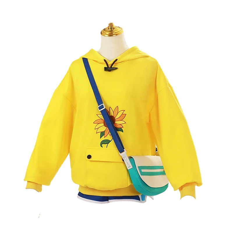 Anime Wonder Egg Priority Ohto Ai Cosplay Costumes Hoodie Yellow Sunflower Pullover Sweatshirt Shorts Wig Hairpin Suit
Anime Wonder Egg Priority Ohto Ai Cosplay Costumes Hoodie Yellow Sunflower Pullover Sweatshirt Shorts Wig Hairpin Suit