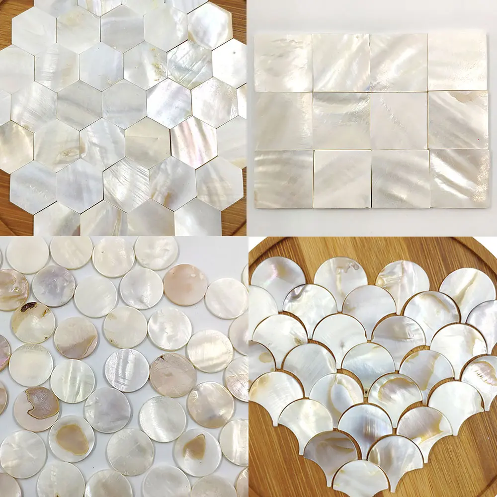 25pcs Square Round Hexagon Fanshape Pure White Color Shell Mother of pearl mosaic tile for Crafts DIY Decoration
25pcs Square Round Hexagon Fanshape Pure White Color Shell Mother of pearl mosaic tile for Crafts DIY Decoration