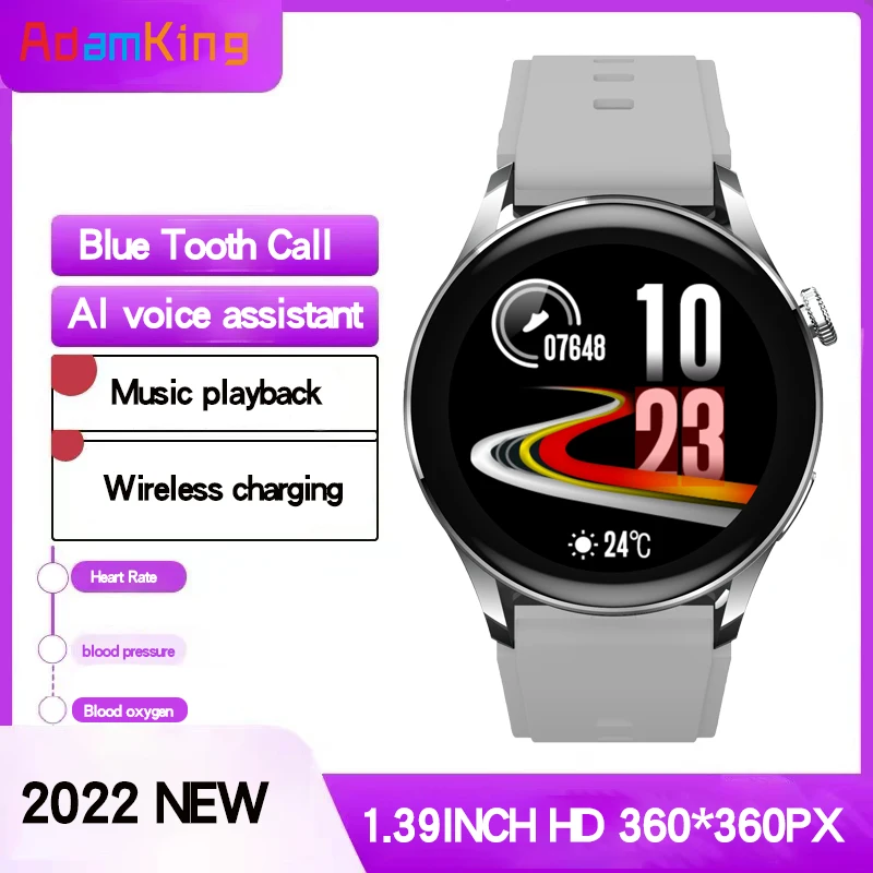 2022 New Men 1.39"HD Screen Blue Tooth Call Smart Watch Wireless Charging AI voice Assistant Music Heart Rate Women Smartwatch
2022 New Men 1.39"HD Screen Blue Tooth Call Smart Watch Wireless Charging AI voice Assistant Music Heart Rate Women Smartwatch
