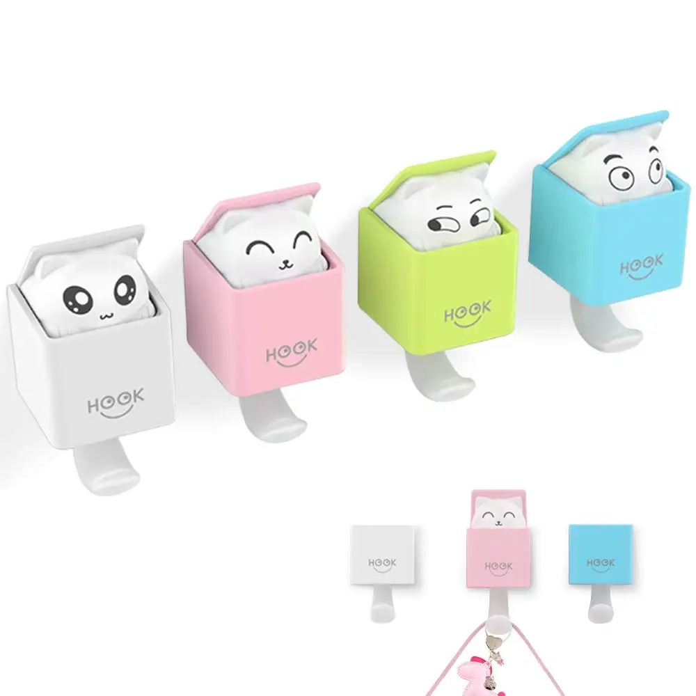 Cute Cat Hooks Self Adhesive Mount Coat Hook for Hanging Heavy Duty Wall Hooks for Home Kitchen Bedroom Coats Hats Keys Stick
Cute Cat Hooks Self Adhesive Mount Coat Hook for Hanging Heavy Duty Wall Hooks for Home Kitchen Bedroom Coats Hats Keys Stick