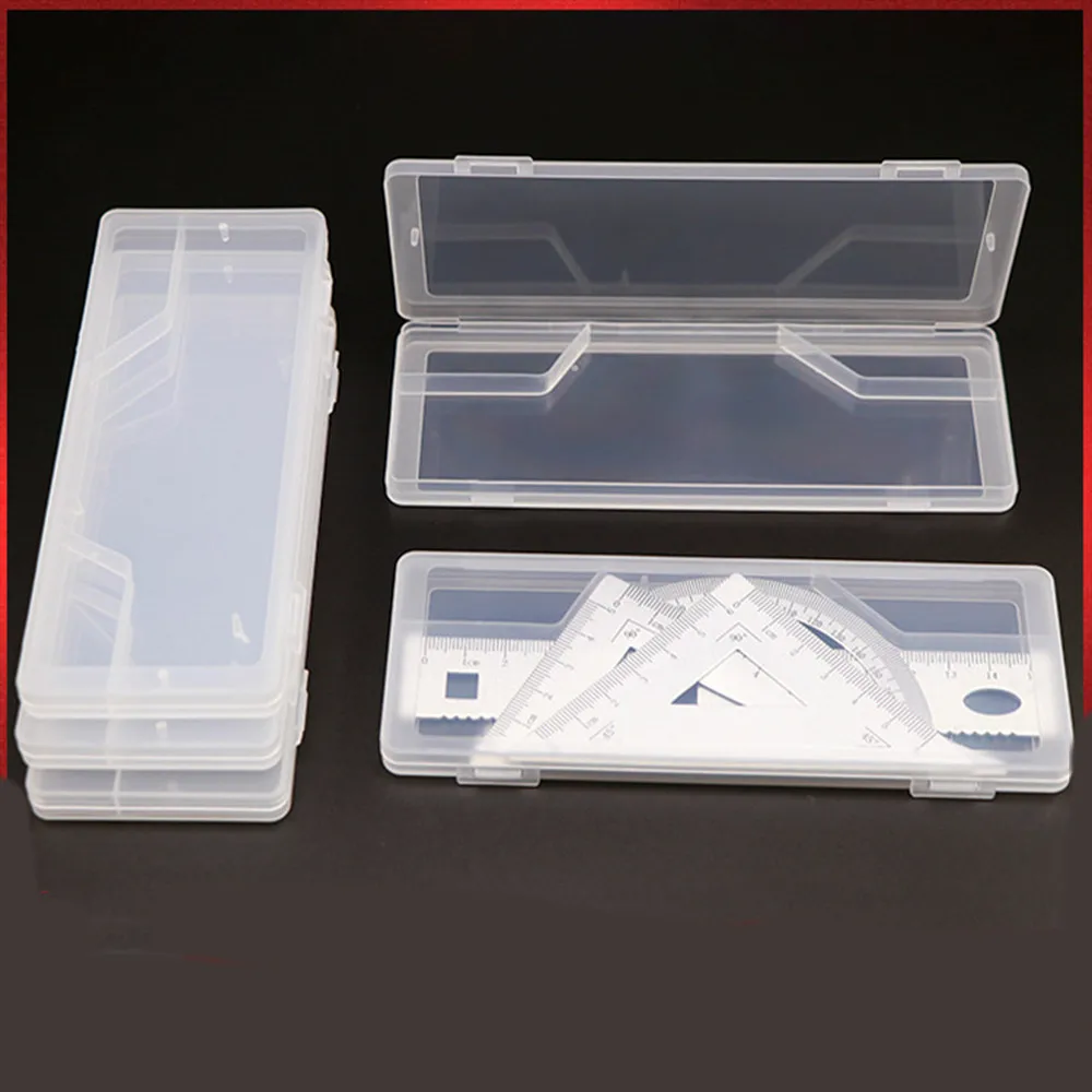 New Plastic Box Ruler Set Straight Ruler Triangle Ruler Box Compass Stationery Storage Box Students Ruler Box School Supplies
New Plastic Box Ruler Set Straight Ruler Triangle Ruler Box Compass Stationery Storage Box Students Ruler Box School Supplies