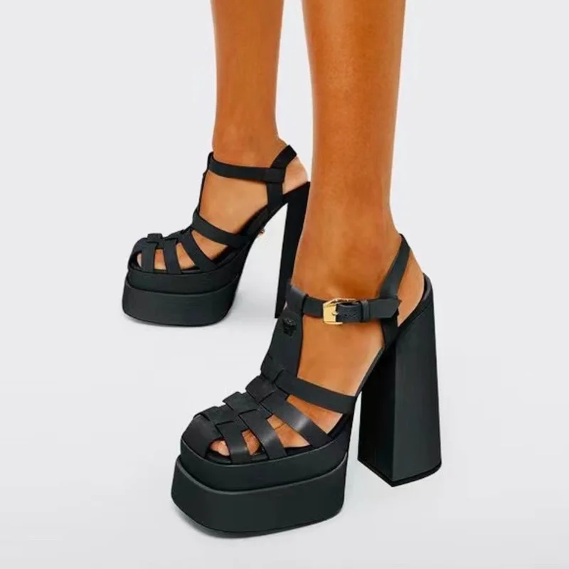 2022 Women Sandals Sexy High Heels Buckle Ankle Strap Ladies Shoes Thick Heels Platform Fashion Summer Female Pumps New Sandals
2022 Women Sandals Sexy High Heels Buckle Ankle Strap Ladies Shoes Thick Heels Platform Fashion Summer Female Pumps New Sandals