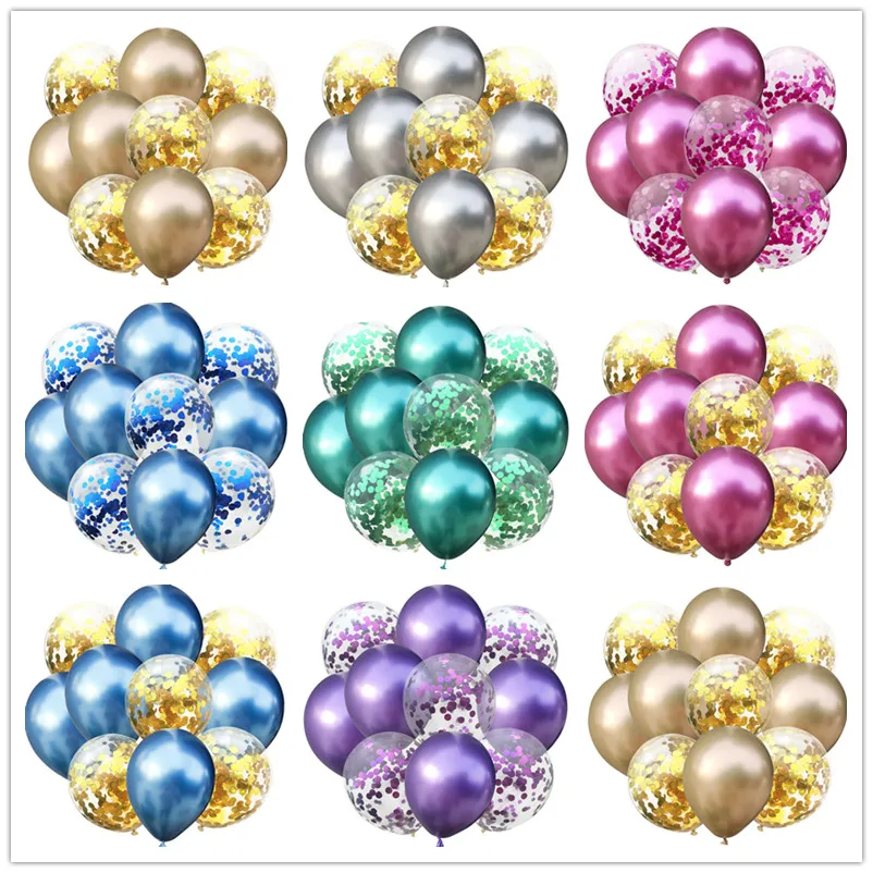 1set Metallic Latex Balloon Confetti Balloons Happy Birthday Party Decoration Wedding Decoration Garland Helium Air Balls Globos
1set Metallic Latex Balloon Confetti Balloons Happy Birthday Party Decoration Wedding Decoration Garland Helium Air Balls Globos