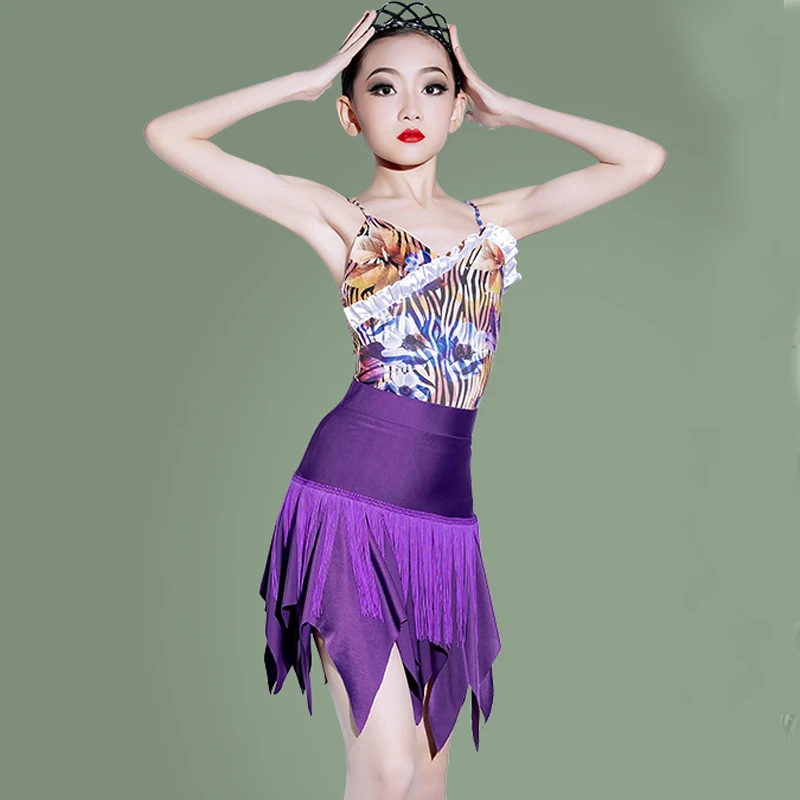 Kids Salsa Tango Chacha Ballroom Dance Clothes For Girls Lace Top Tassels Skirt Latin Dance Costume For Child Dancewear SL6624
Kids Salsa Tango Chacha Ballroom Dance Clothes For Girls Lace Top Tassels Skirt Latin Dance Costume For Child Dancewear SL6624