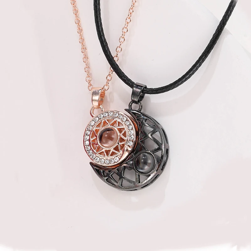 

Bohemian Sun and Moon Necklace Constellation Mystery Set Cubic Zirconia Sparkling CZ Crystal Women's Jewelry 2023 Fashion Trends