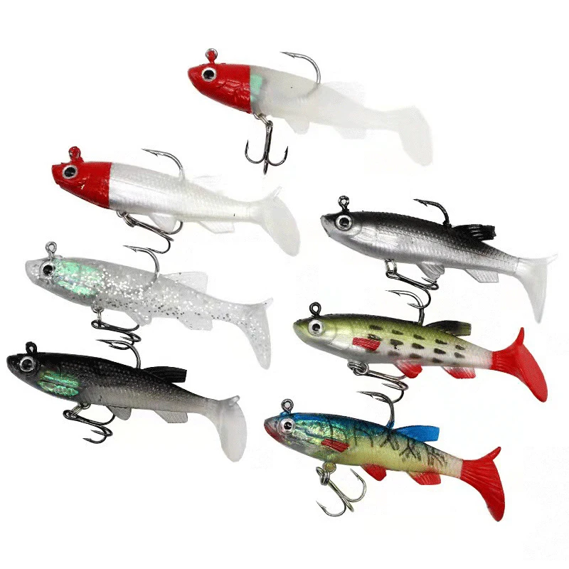 5pcs T Tail Soft Lures 9cm 14g Silicone Swimbait Fishing Wobblers Artificial Lead Sinker Rubber Baits for Pike Bass Lure
5pcs T Tail Soft Lures 9cm 14g Silicone Swimbait Fishing Wobblers Artificial Lead Sinker Rubber Baits for Pike Bass Lure