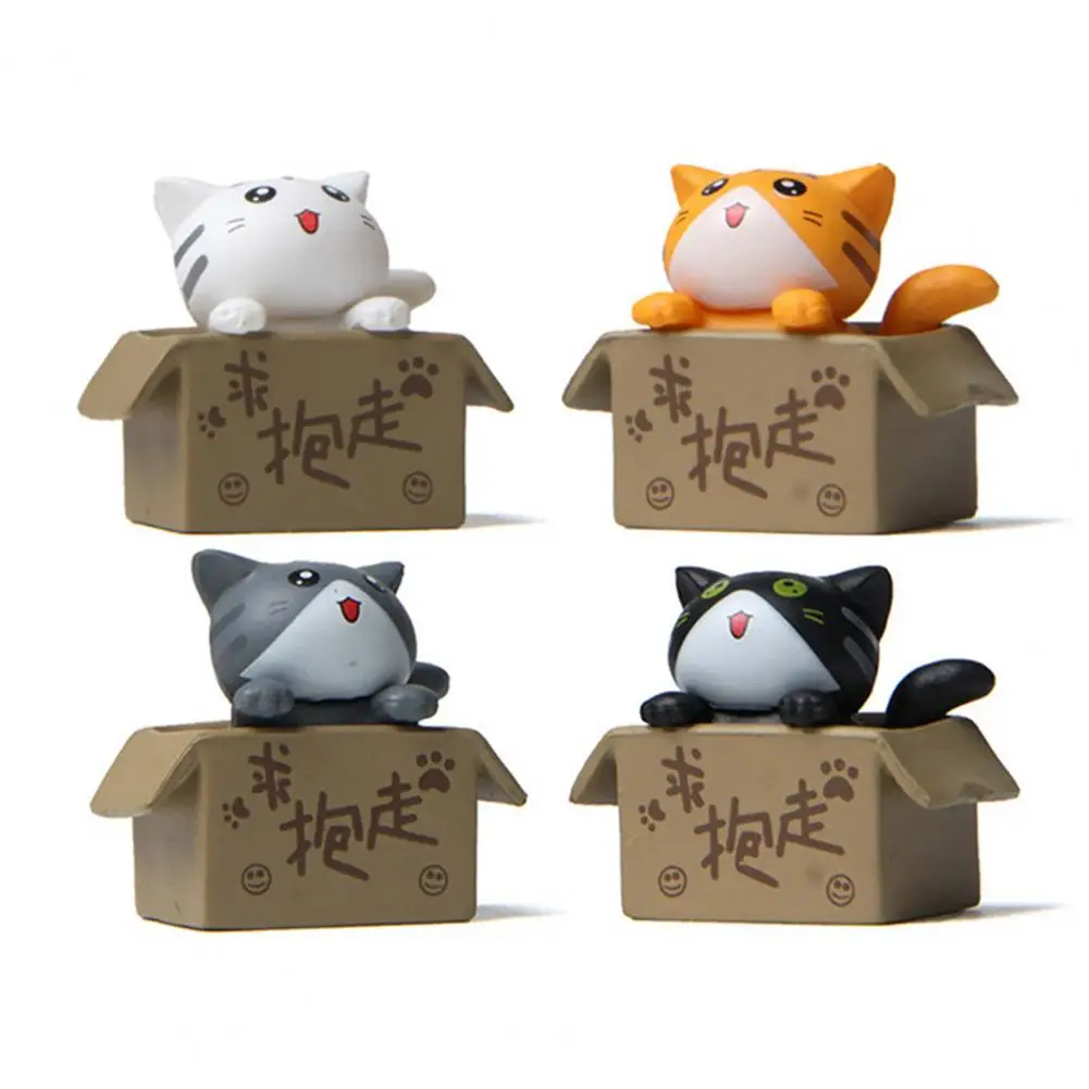 Cat Figurines Lovely Gardening Doll Creative Micro Landscape Cardboard Box Cat Mini 3D Cartoon Animal Models Desktop Ornaments
Cat Figurines Lovely Gardening Doll Creative Micro Landscape Cardboard Box Cat Mini 3D Cartoon Animal Models Desktop Ornaments