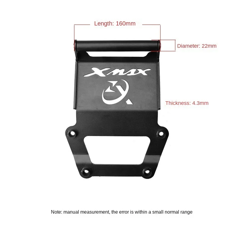 Applicable to Yamaha XMAX300 2023 modified navigation expansion bracket, forward mobile phone recorder bracket
Applicable to Yamaha XMAX300 2023 modified navigation expansion bracket, forward mobile phone recorder bracket