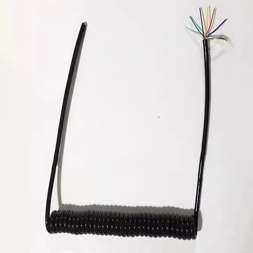 6-жильный спиральный кабель с оплеткой, экранированный 0,3 мм², проволока из чистой меди по национальному стандарту, защитный пружинный провод из полиуретана для надежных соединений
6-жильный спиральный кабель с оплеткой, экранированный 0,3 мм², проволока из чистой меди по национальному стандарту, защитный пружинный провод из полиуретана для надежных соединений