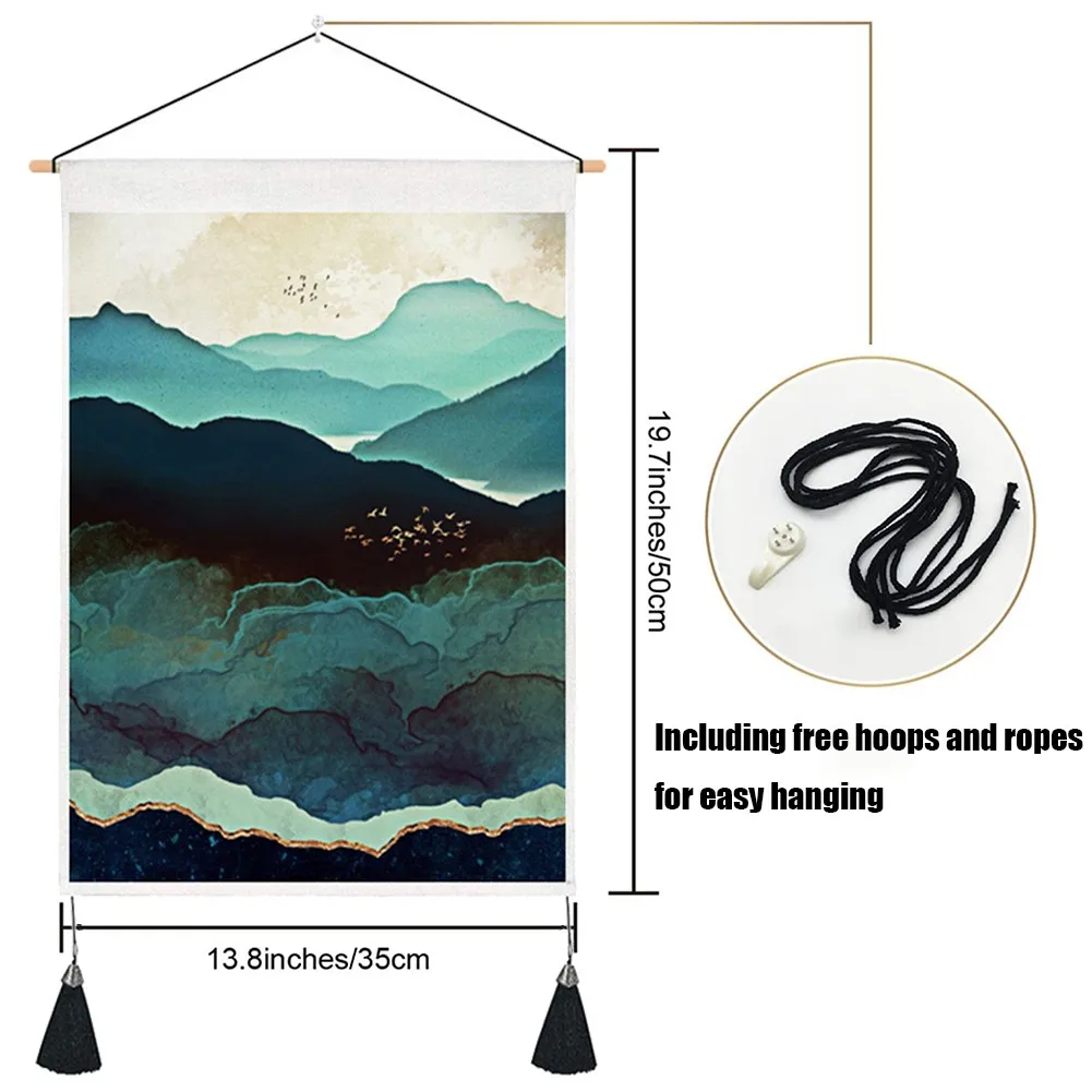 ORTIGIA Mountain Tapestry Set for Adults and Children Creative Design Misty Forest Wall Hanging Decor Tassels 2 Pack
ORTIGIA Mountain Tapestry Set for Adults and Children Creative Design Misty Forest Wall Hanging Decor Tassels 2 Pack