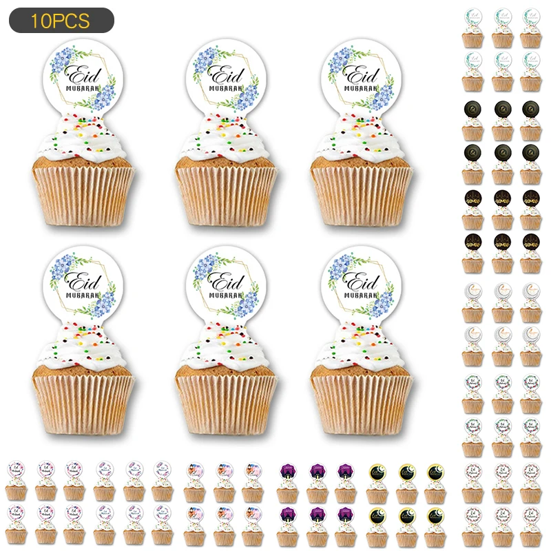 10Pcs Happy Eid Mubarak Cake Topper Celebrating Ramadan Baking Cake Decor Muslim Islam Cupcake Toppers Party Supplies
10Pcs Happy Eid Mubarak Cake Topper Celebrating Ramadan Baking Cake Decor Muslim Islam Cupcake Toppers Party Supplies
