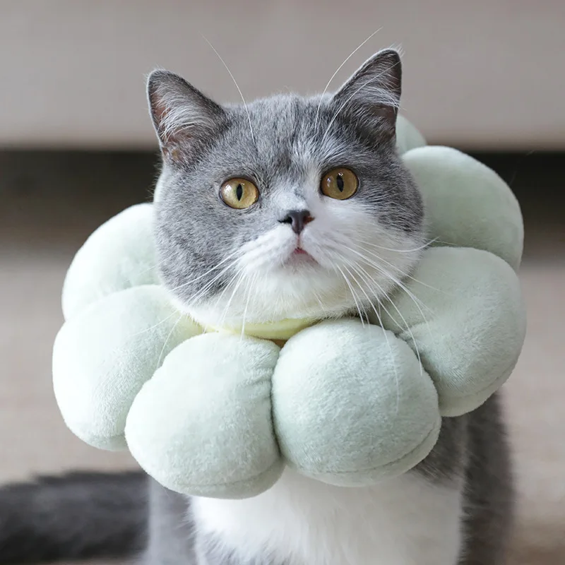 Cat Recovery Collar,Soft Elizabeth Pet Cone Adjustable Protective Wound Healing Cone After Surgery,Pillow Prevent from Licking 
Cat Recovery Collar,Soft Elizabeth Pet Cone Adjustable Protective Wound Healing Cone After Surgery,Pillow Prevent from Licking