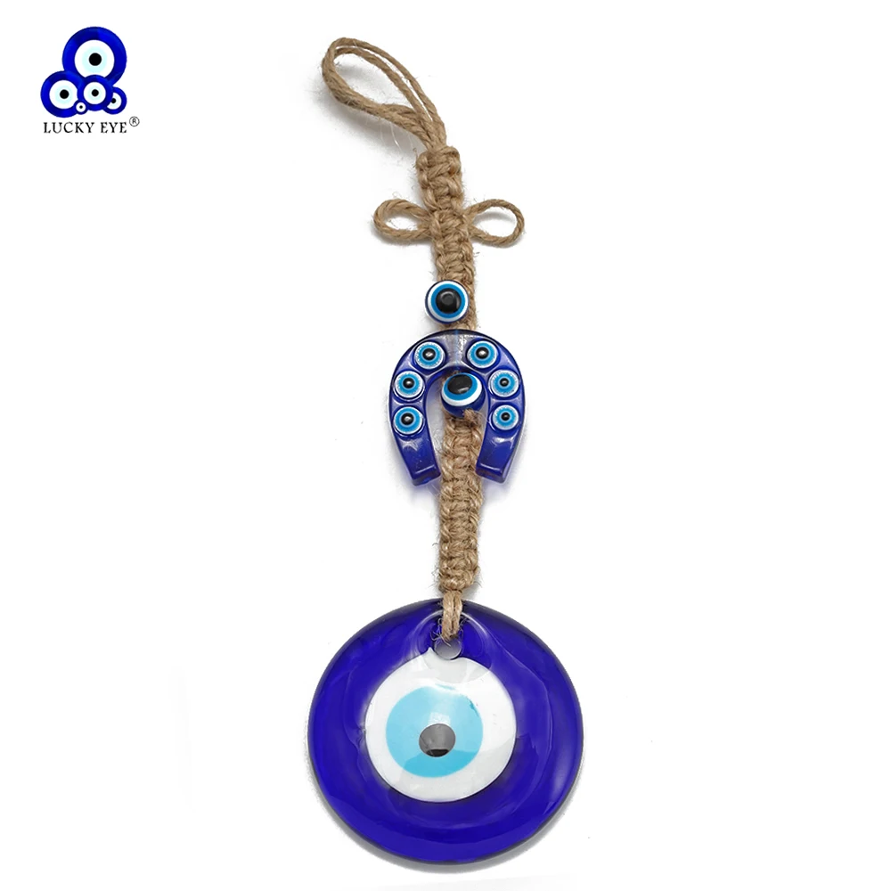 Подвеска в форме подковы голубого цвета Lucky Eye, настенная подвеска в форме подковы, брелок для ключей для женщин и мужчин
Подвеска в форме подковы голубого цвета Lucky Eye, настенная подвеска в форме подковы, брелок для ключей для женщин и мужчин