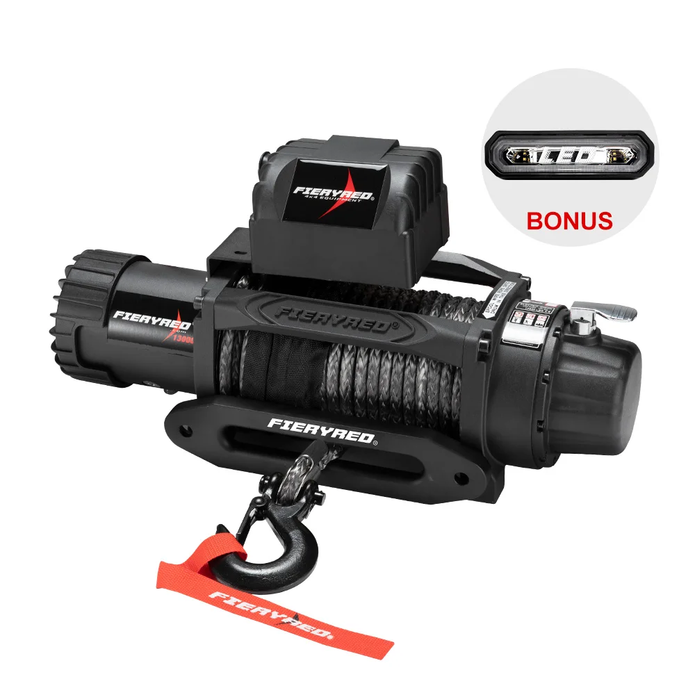 FIERYRED 13000LBS IP67 Waterproof Car 4x4 SUV Wired/Wireless Control Synthetic Rope Electric Winch
FIERYRED 13000LBS IP67 Waterproof Car 4x4 SUV Wired/Wireless Control Synthetic Rope Electric Winch