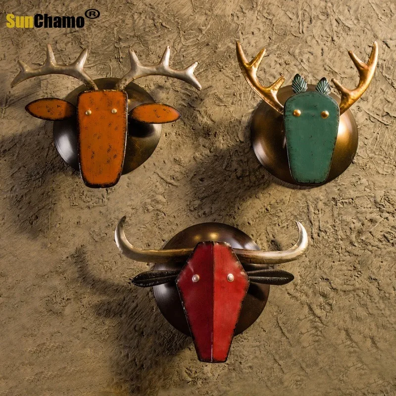 Retro Industrial Wind Wall Decorations Handmade Animal Head Crafts Pendant Bar Restaurant Cafe Hanging Art Wall Ornaments
Retro Industrial Wind Wall Decorations Handmade Animal Head Crafts Pendant Bar Restaurant Cafe Hanging Art Wall Ornaments